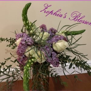 Roses, Bethlehem star, lilac
