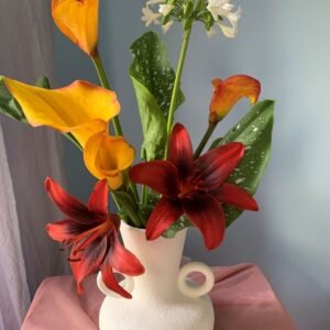 Calla lilies, lily of the Nile, Asiatic lily